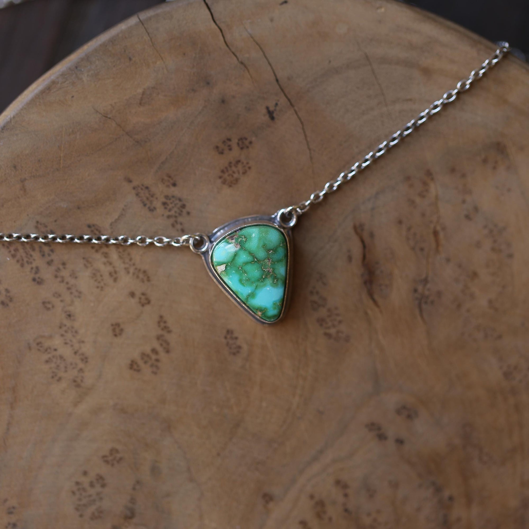 Sonoran Gold Necklace - Chunky Sterling Silver Chain Included - Unisex