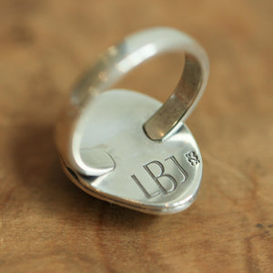 Green Moss Agate Boho Ring - Choose Your Stone - Sterling Silver