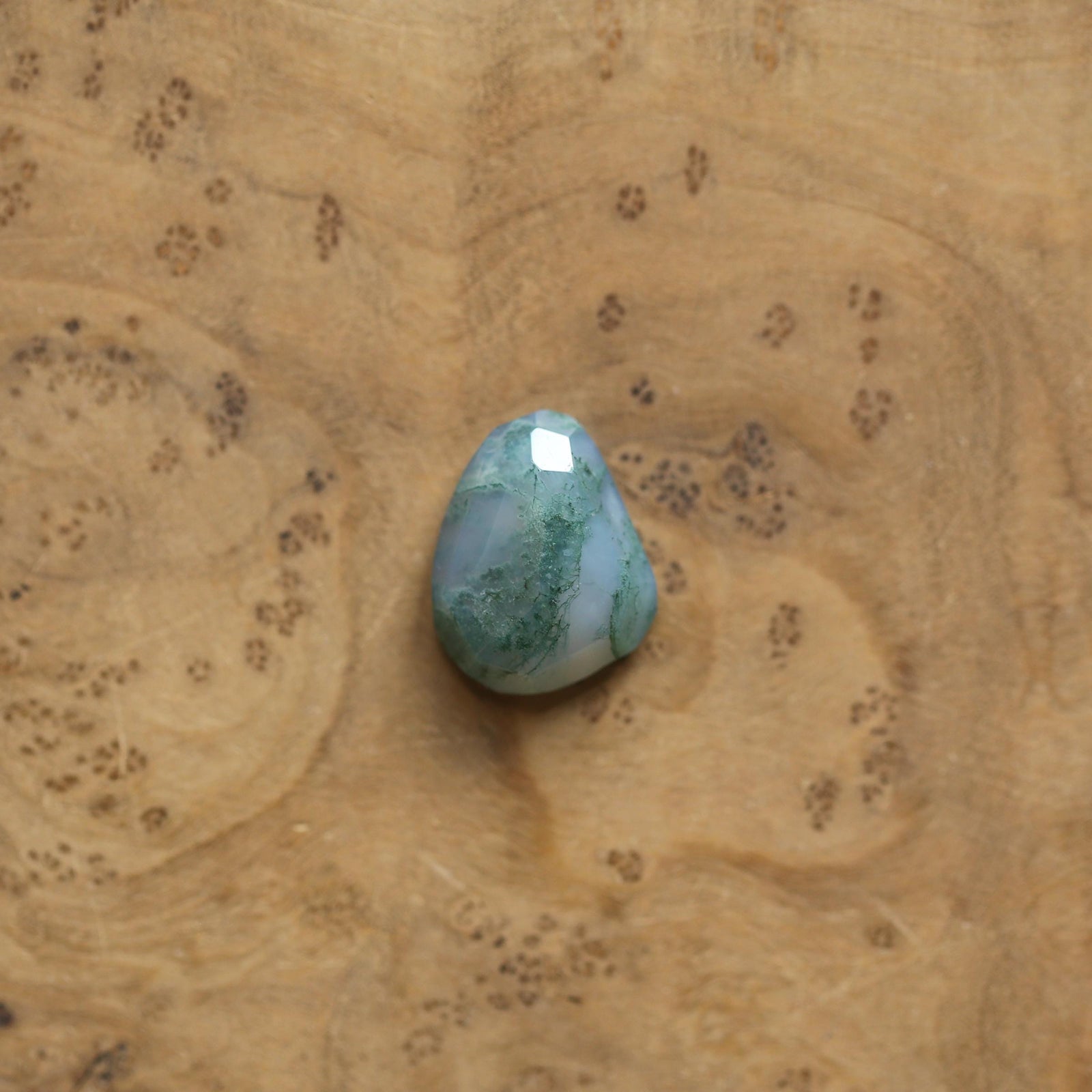 Green Moss Agate Boho Ring - Choose Your Stone - Sterling Silver