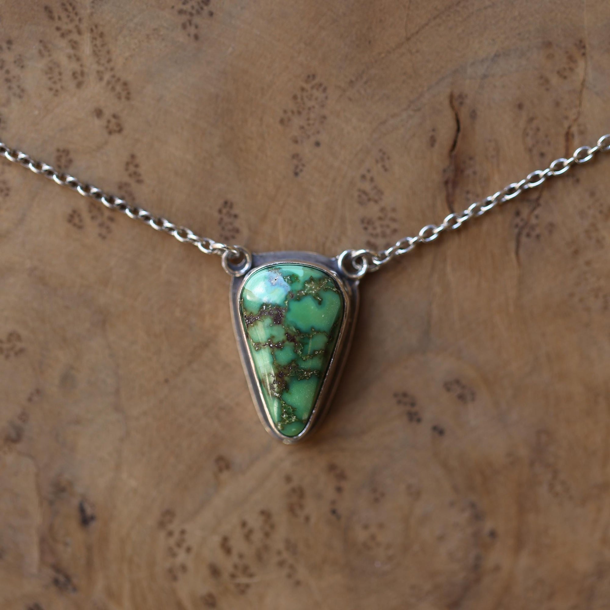 Sonoran Gold Necklace - Chunky Sterling Silver Chain Included - Unisex