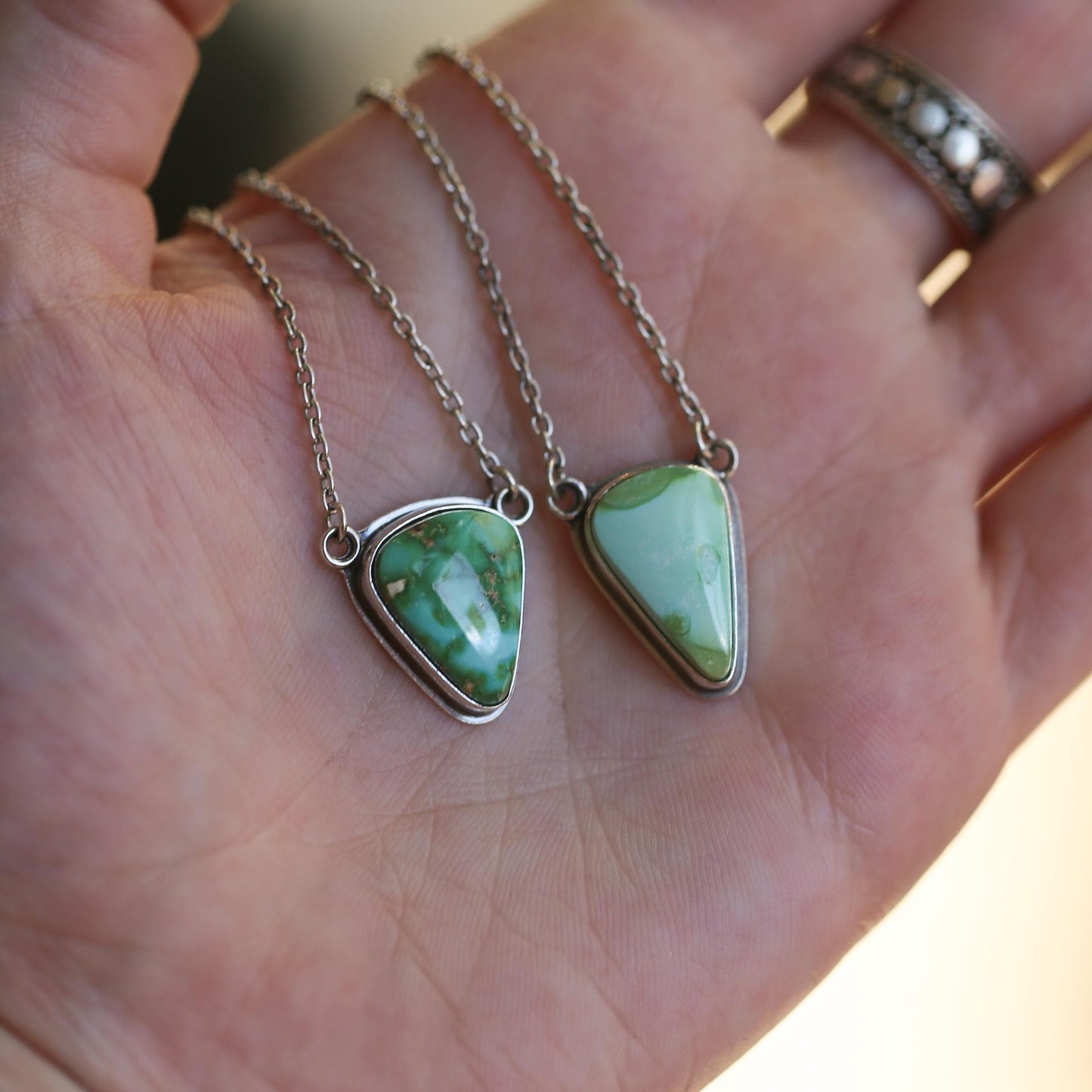 Sonoran Gold Necklace - Chunky Sterling Silver Chain Included - Unisex
