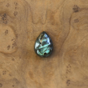 Big Labradorite Ring - .925 Sterling Silver - Choose your Own - Flashy Labradorite Pear