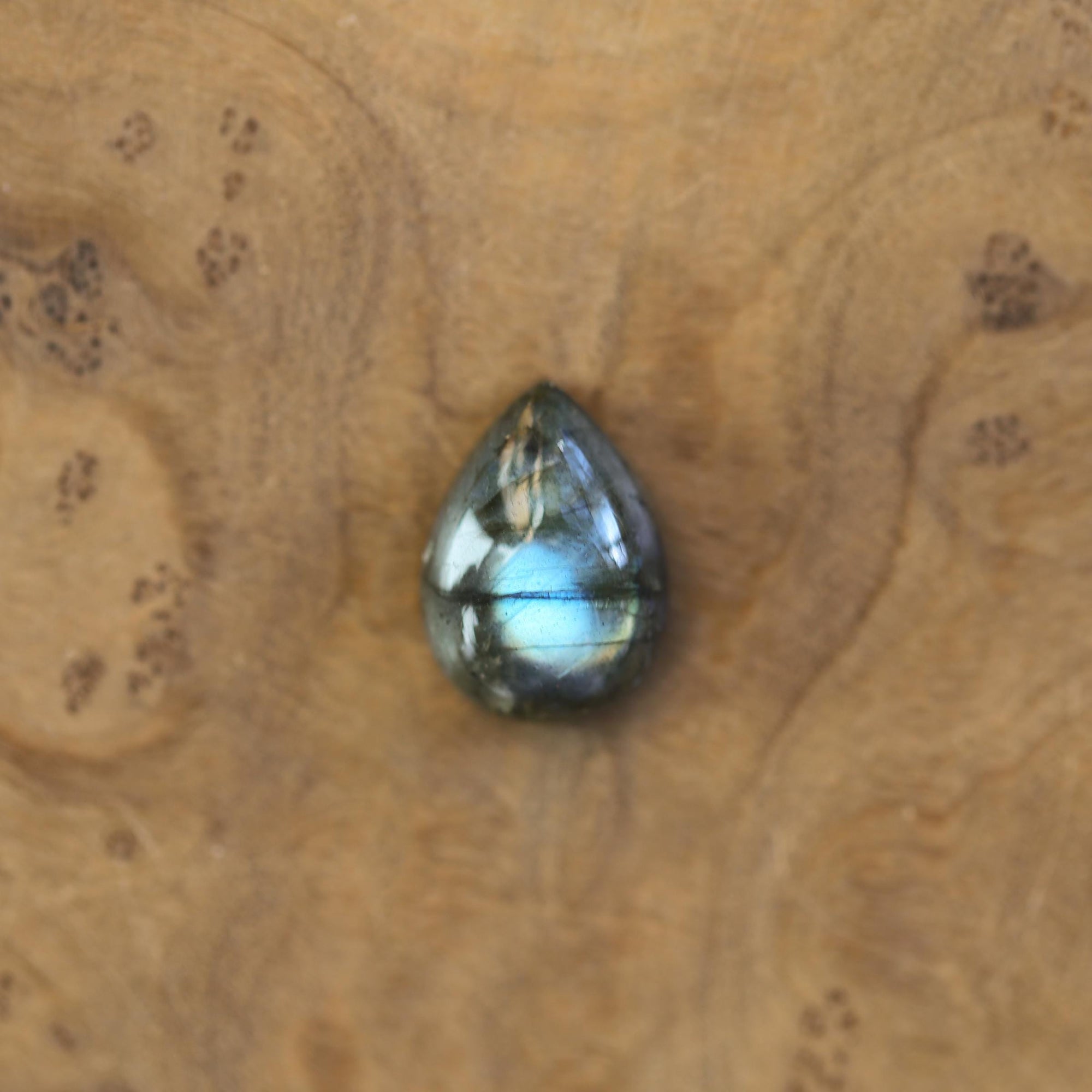 Big Labradorite Ring - .925 Sterling Silver - Choose your Own - Flashy Labradorite Pear