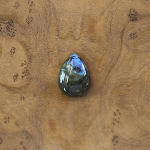 Big Labradorite Ring - .925 Sterling Silver - Choose your Own - Flashy Labradorite Pear