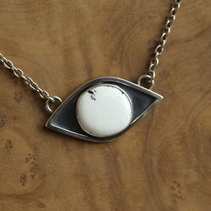 White Buffalo Pendant - Sterling Silver - White Buffalo Necklace