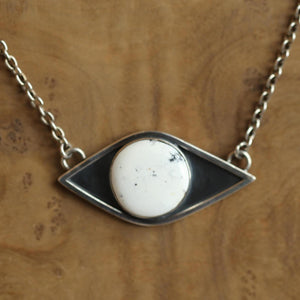 White Buffalo Pendant - Sterling Silver - White Buffalo Necklace