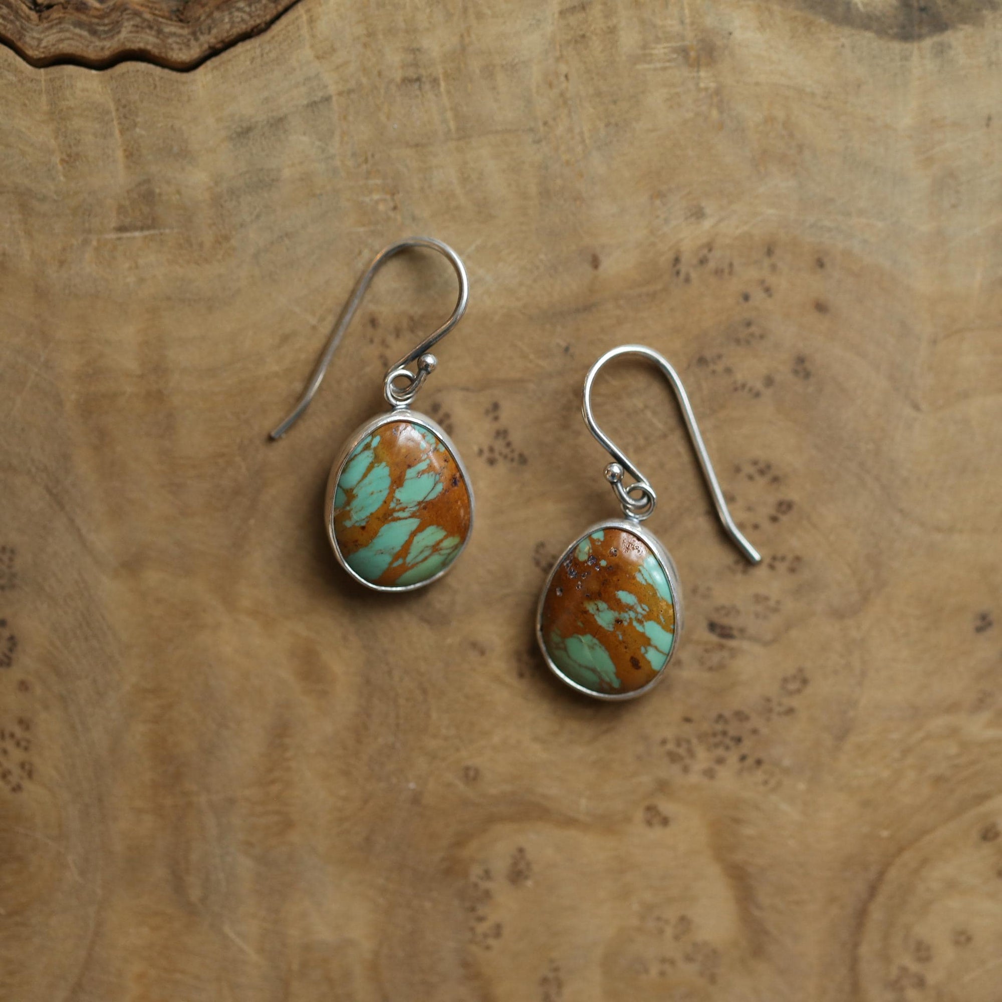Turquoise Drop Earrings - Choose Your Pair - .925 Sterling Silver