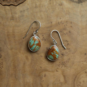 Turquoise Drop Earrings - Choose Your Pair - .925 Sterling Silver