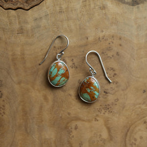 Turquoise Drop Earrings - Choose Your Pair - .925 Sterling Silver