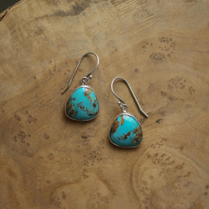 Turquoise Drop Earrings - Choose Your Pair - .925 Sterling Silver