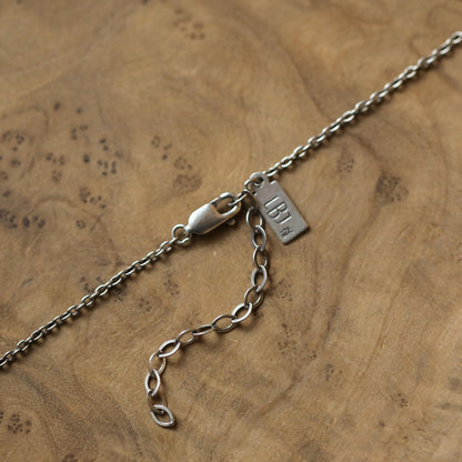 Turquoise Pendant Necklace - Sterling Silver Prong Setting, OOAK