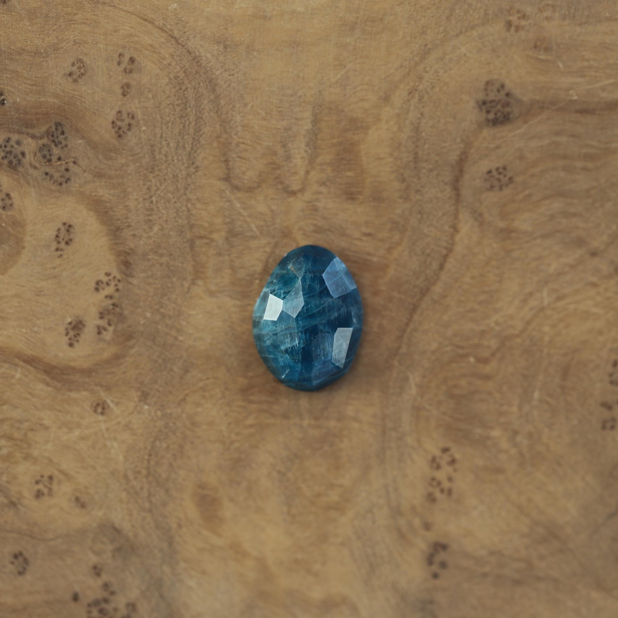 Chunky Apatite Boho Ring - .925 Sterling Silver - Apatite Silversmith Ring