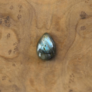 Big Labradorite Ring - .925 Sterling Silver - Choose your Own - Flashy Labradorite Pear