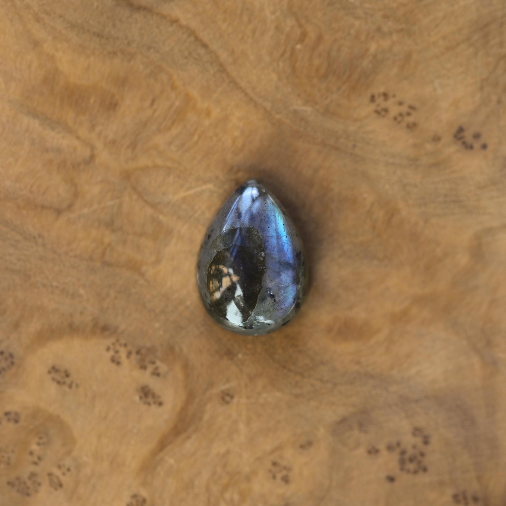 Big Labradorite Ring - .925 Sterling Silver - Choose your Own - Flashy Labradorite Pear