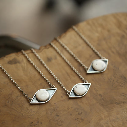 Sterling Silver White Buffalo Necklace – Choose Your Necklace