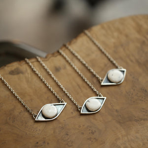 White Buffalo Pendant - Sterling Silver - White Buffalo Necklace