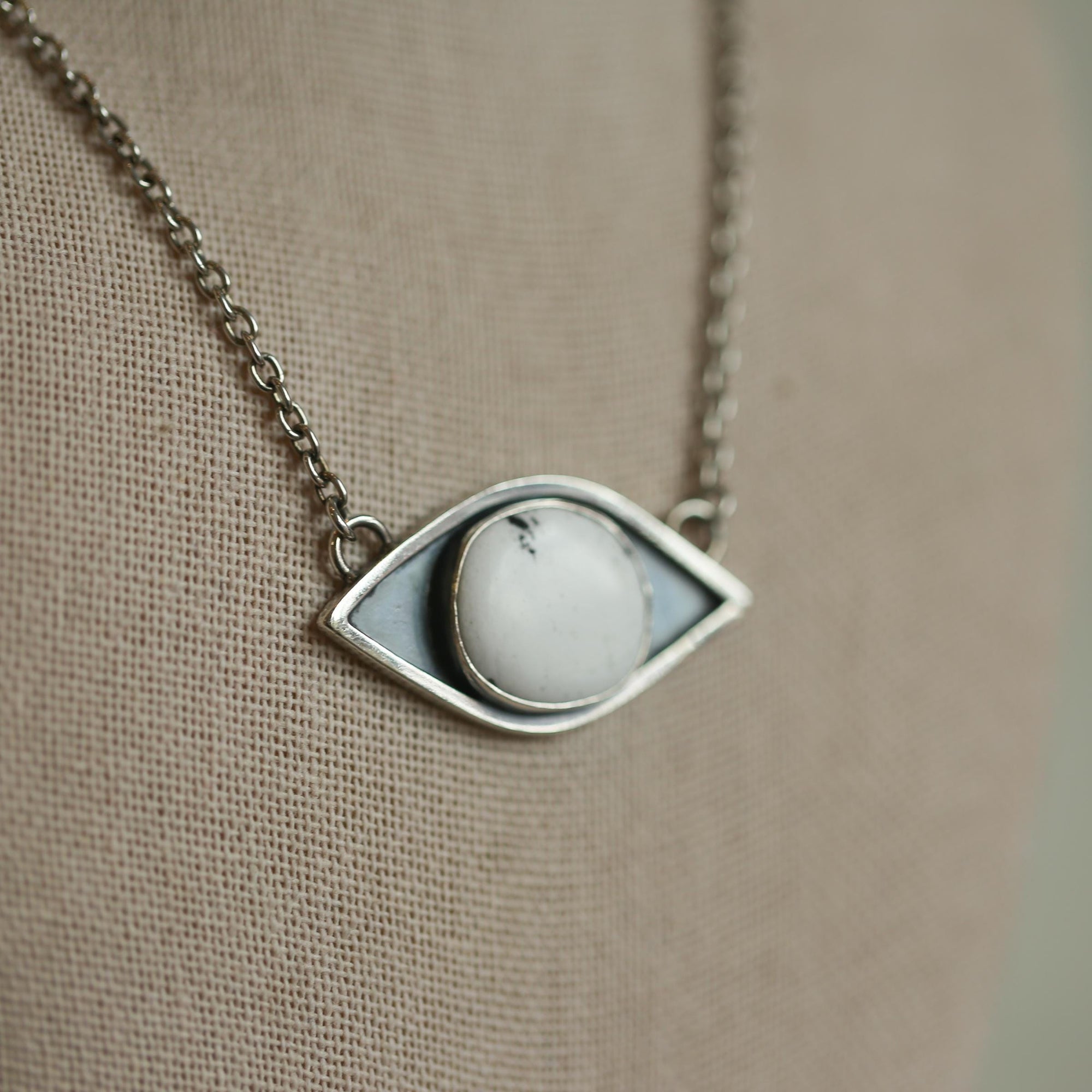 White Buffalo Pendant - Sterling Silver - White Buffalo Necklace