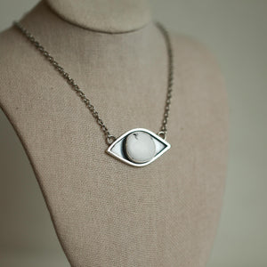 White Buffalo Pendant - Sterling Silver - White Buffalo Necklace