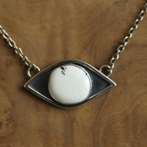 White Buffalo Pendant - Sterling Silver - White Buffalo Necklace