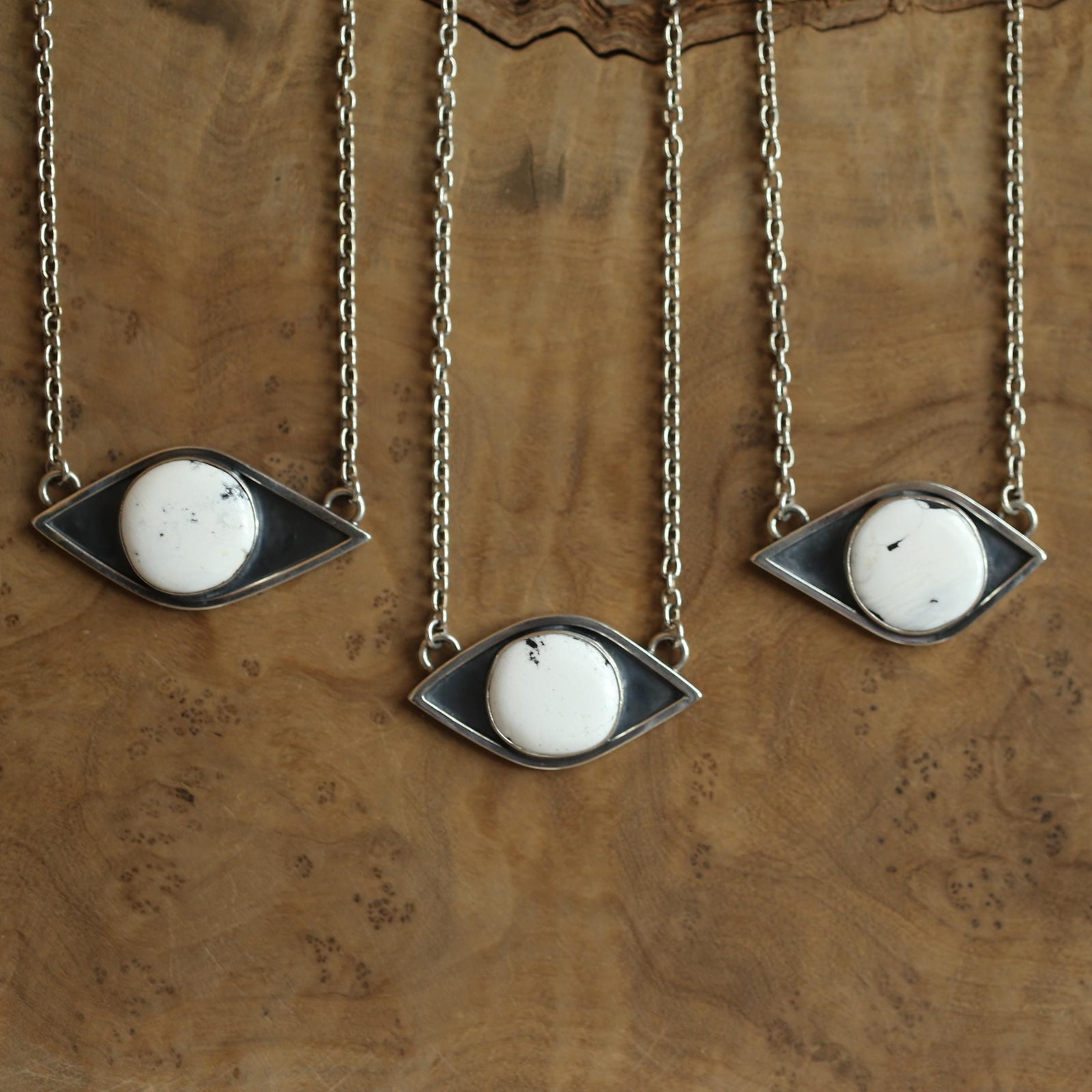 White Buffalo Pendant - Sterling Silver - White Buffalo Necklace