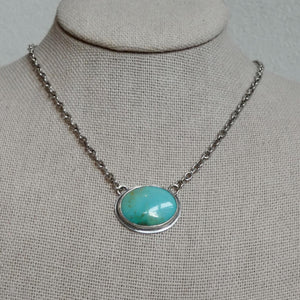 Turquoise Necklace - Turquoise Pendant with Chain