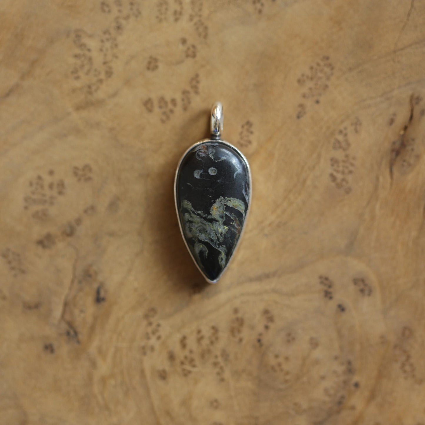 Fossil Jasper Charm Pendant - Sterling Silver - Choose your Pendant