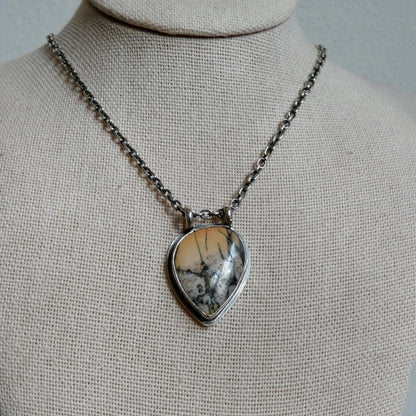Red Creek Jasper Pendant Necklace | Sterling Silver