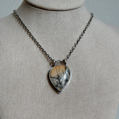 Red Creek Jasper Sterling Silver Pendant Necklace – OOAK Stone