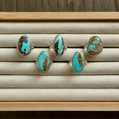 Royston Turquoise Ring - Choose Your Ring - Sterling Silver