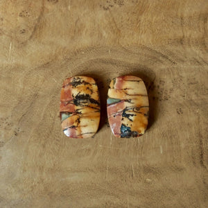 Red Creek Jasper Earrings - .925 Sterling Silver Ring - Silversmith - Jasper Drop Earrings