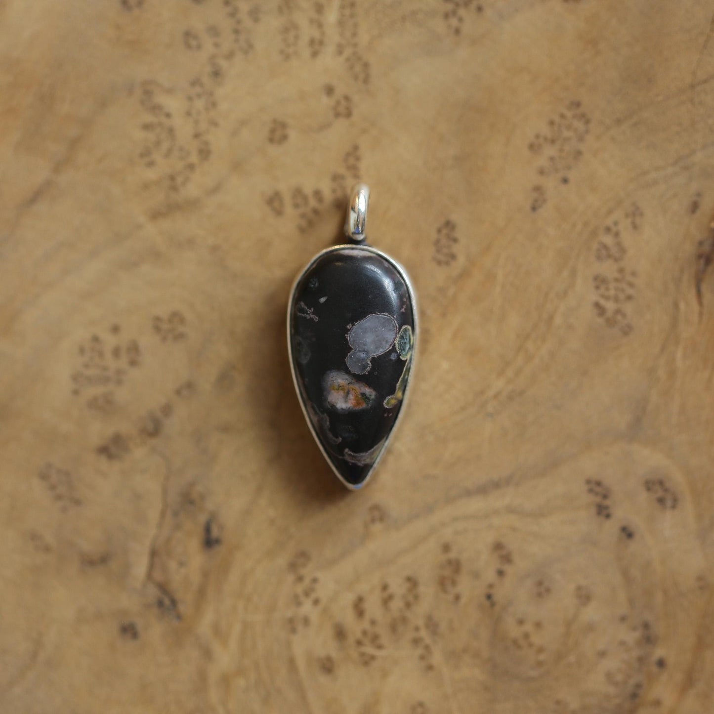 Fossil Jasper Charm Pendant - Sterling Silver - Choose your Pendant