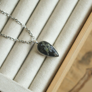 Fossil Jasper Charm Pendant - Sterling Silver - Choose your Pendant