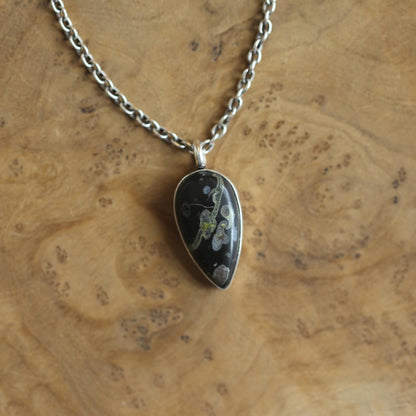 Fossil Jasper Charm Pendant - Sterling Silver - Choose your Pendant