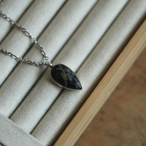 Fossil Jasper Charm Pendant - Sterling Silver - Choose your Pendant