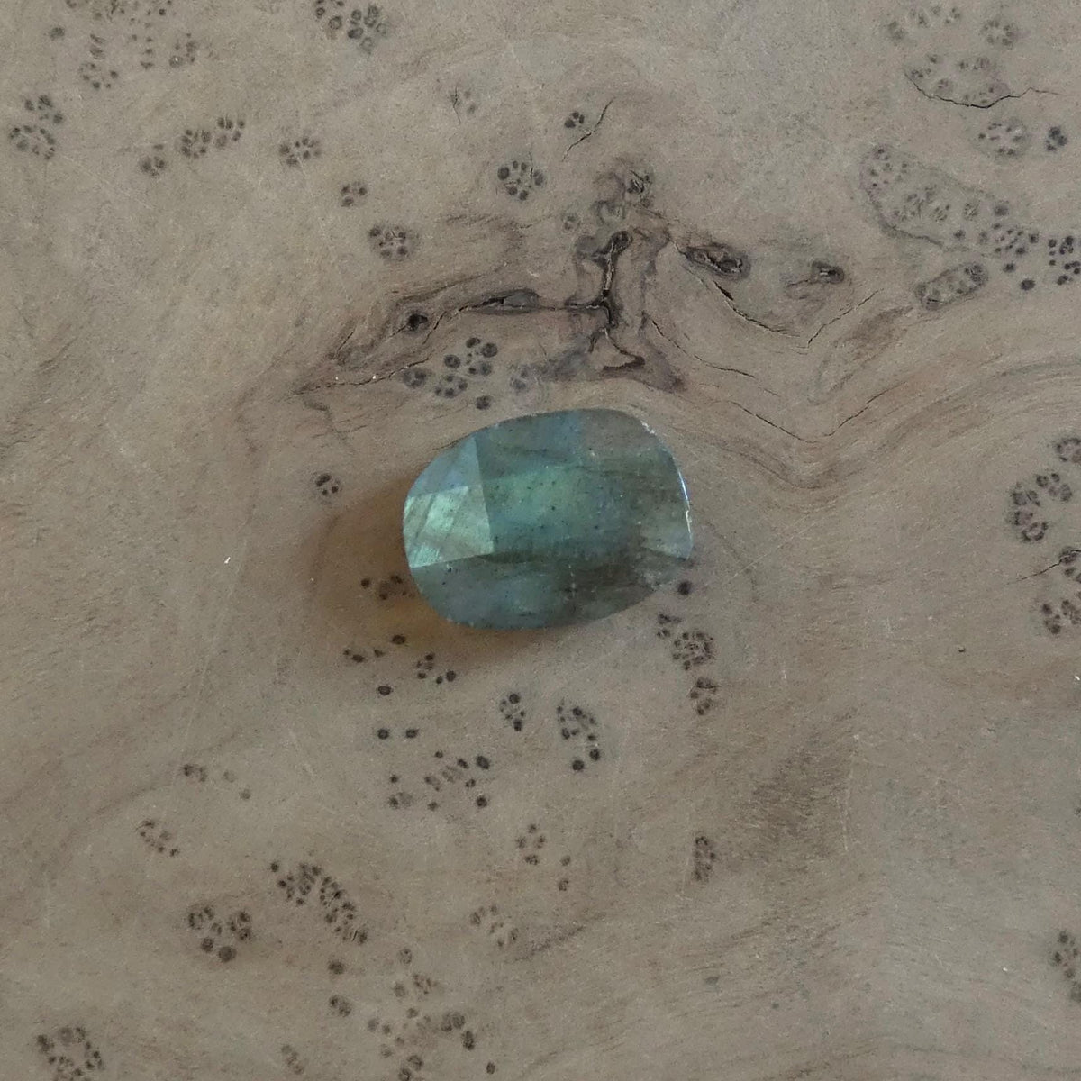 Labradorite Rose Cut Orbits Ring | Sterling Silver