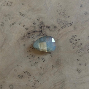 Orbits Ring - Rose Cut Labradorite Ring - .925 Sterling Silver - East West Oval Ring - Silversmith Ring