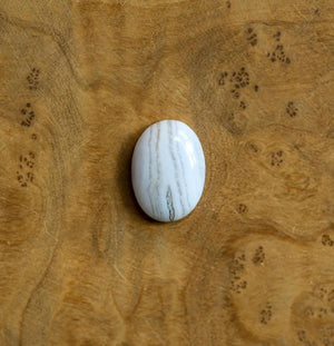 Custom Blue Lace Agate Boho Ring - .925 Sterling Silver