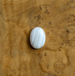 Custom Blue Lace Agate Boho Ring - .925 Sterling Silver