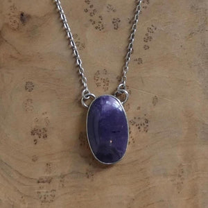 Tiffany Stone Necklace - Choose Your Tiffany Stone Pendant - Sterling Silver