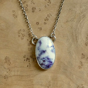 Tiffany Stone Necklace - Choose Your Tiffany Stone Pendant - Sterling Silver