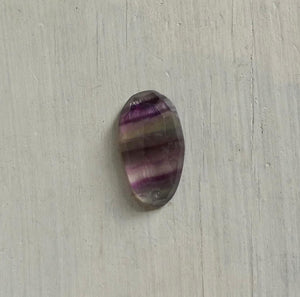 Rose Cut Rainbow Fluorite Pendant - Silversmith - Purple and Green Fluorite Pendant