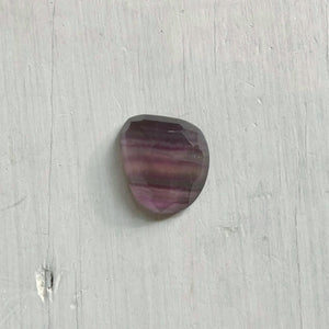 Custom Rose Cut Rainbow Fluorite Pendant – Sterling Silver Silversmith Jewelry