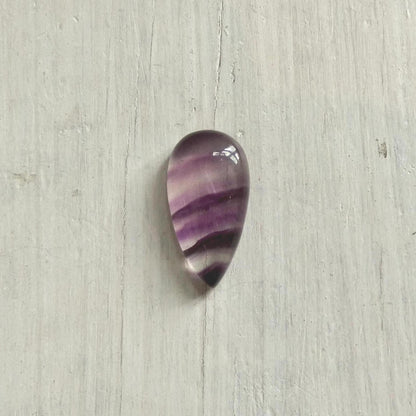 Custom Rainbow Fluorite Pendant - Choose Your Striped Purple Cabochon