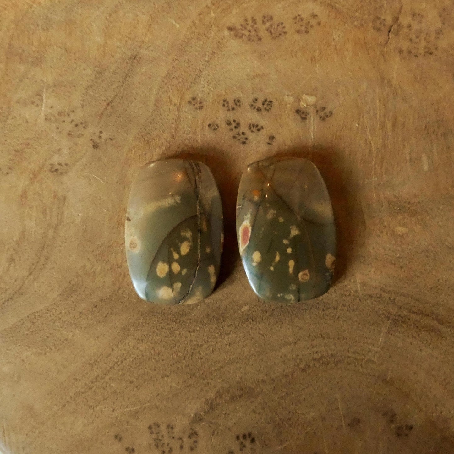 Red Creek Jasper Earrings - .925 Sterling Silver Ring - Choose Your Stone