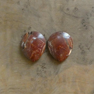 CUSTOM Red Creek Jasper Earrings - Sterling Silver - Cherry Creek Jasper
