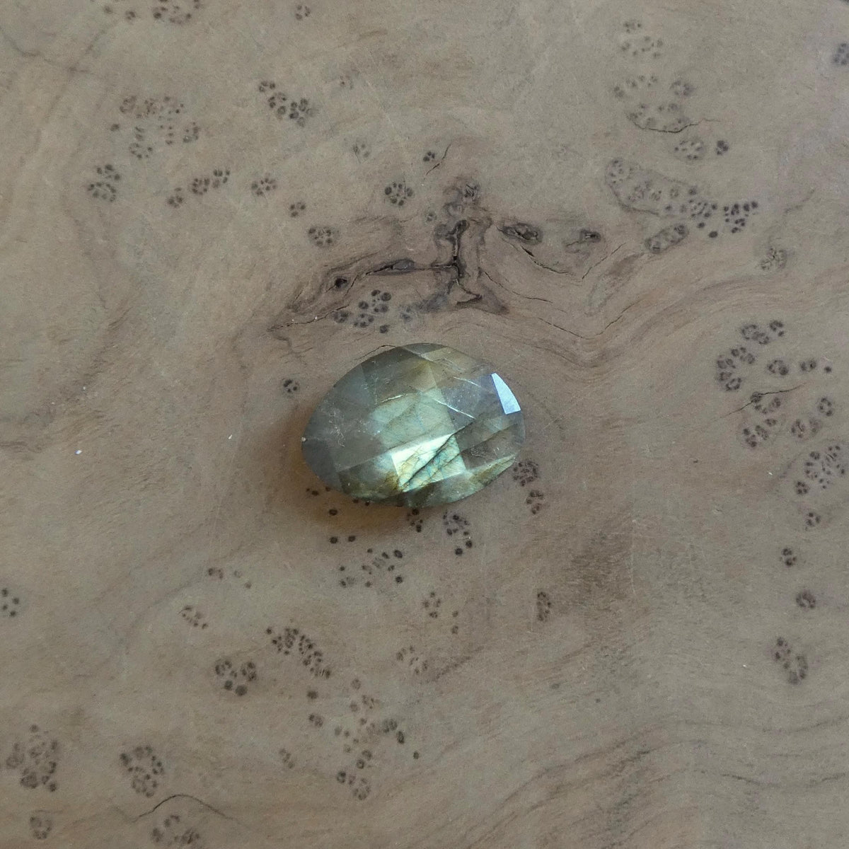 Labradorite Rose Cut Orbits Ring | Sterling Silver