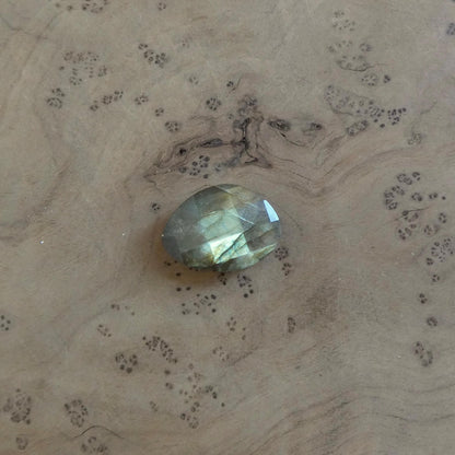 Labradorite Rose Cut Orbits Ring | Sterling Silver