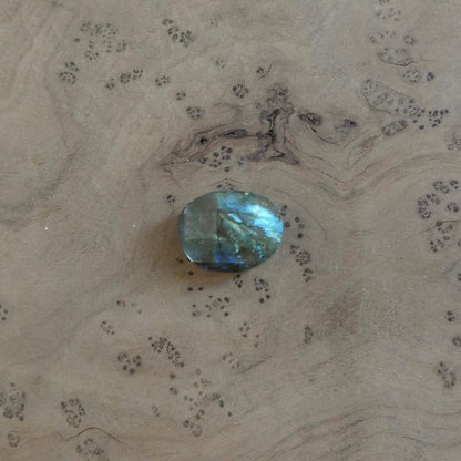 Labradorite Rose Cut Orbits Ring | Sterling Silver