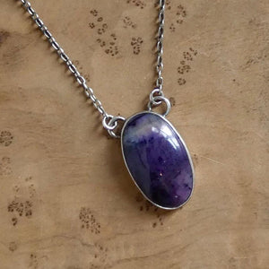 Tiffany Stone Necklace - Choose Your Tiffany Stone Pendant - Sterling Silver
