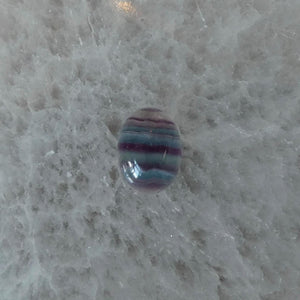Custom Rainbow Fluorite Boho Ring - .925 Sterling Silver - Choose Your Stone